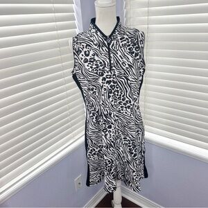 Tail Zebra Print Sleeveless Dress